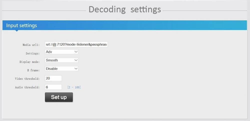 How to Set SRT Protocol How to Set SRT Protocol