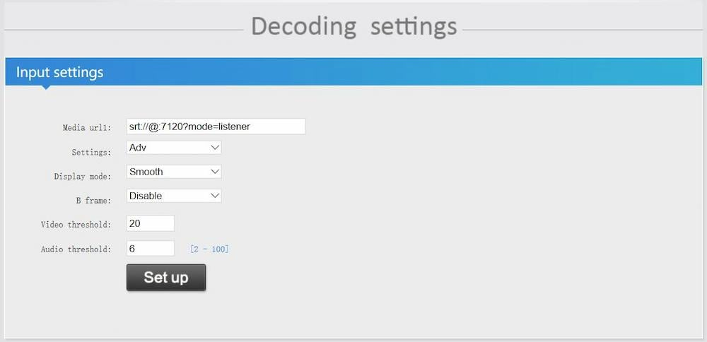 How to Set SRT Protocol How to Set SRT Protocol