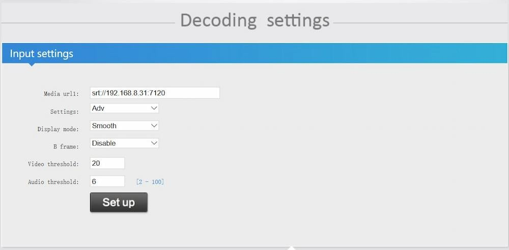 How to Set SRT Protocol How to Set SRT Protocol