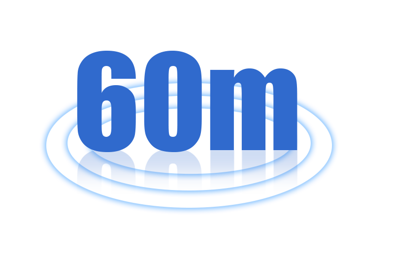 <span style="color:#333333;"><span style="font-size:24px;"><strong>196FT/60M Long Distance Transmission</strong></span></span>