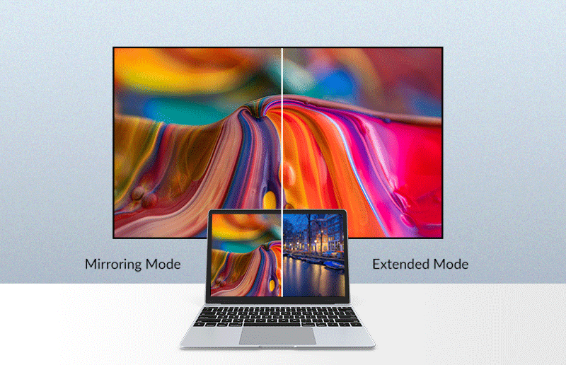 <span style="color:#333333;"><span style="font-size:24px;"><strong>Mirroring Mode &amp; Extended Mode</strong></span></span>