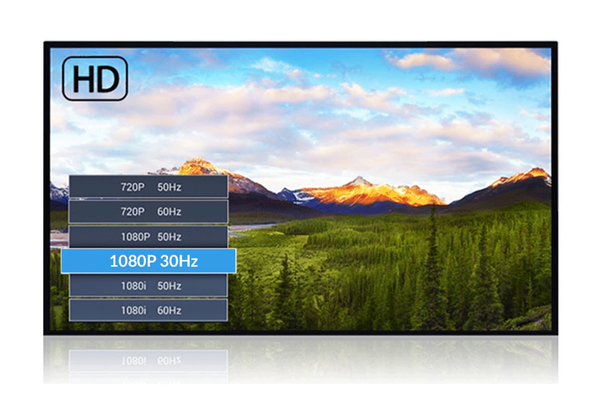 <strong><span style="color:#333333;"><span style="font-size:30px;">Real HD 1080P30 Video Supported</span></span></strong>