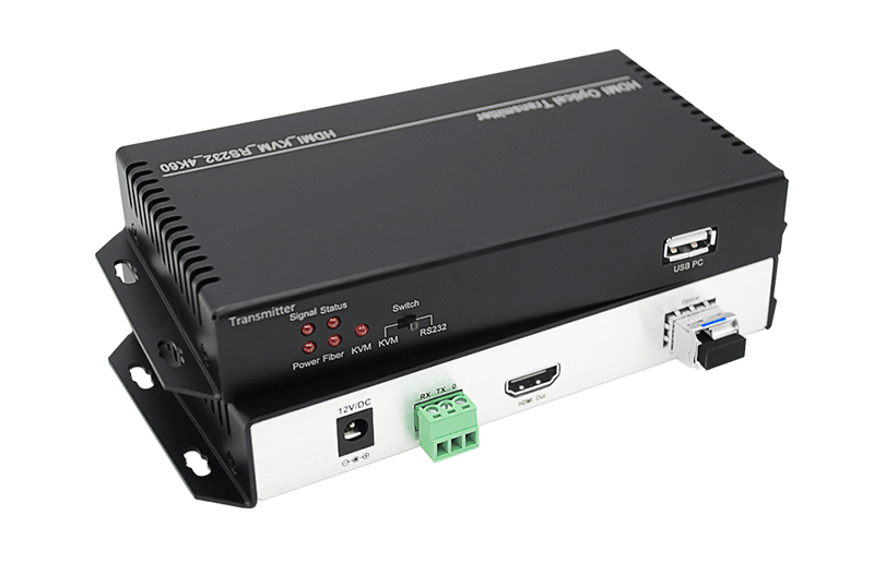 <span style="color:#333333;"><span style="font-size:24px;"><strong>4K@60 HDMI KVM USB2.0 Optical Fiber Extender</strong></span></span>