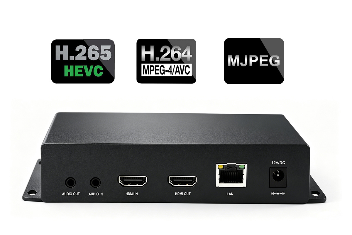 <span style='color:#333333;'><strong>Codificador de hardware H.264 y H.265 de alto rendimiento</strong></span>