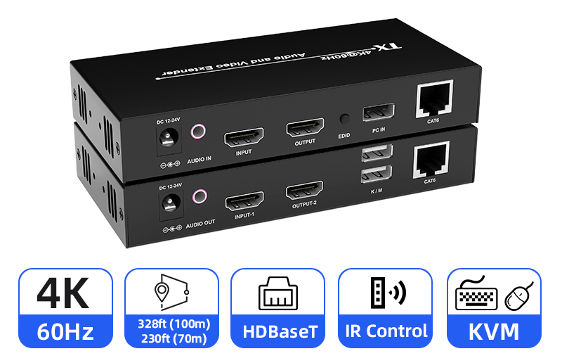 <strong><span style="font-size:26px;">HDBaseT 2.0 — Uncompressed 4K HDMI &amp; KVM Extension</span></strong>