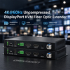 4K@60Hz Uncompressed DisplayPort KVM Fiber Optic Extender